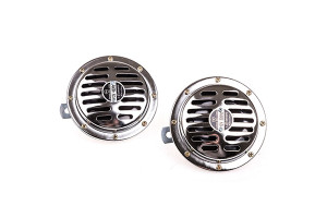 16129633 Звуковой сигнал SUPER HORN, дисковый, d=125 мм, 12V, 105dB, металл, 2 шт, S07601001 SKYWAY