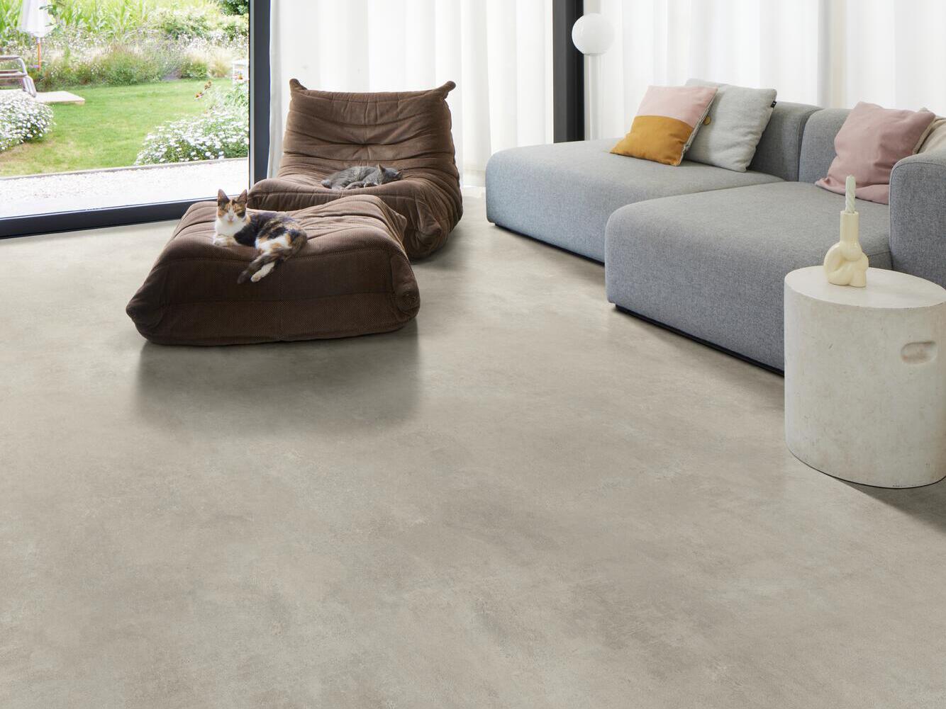 Противоскользящий виниловый пол с эффектом цемента BEAUFLOR Feelings ARCH-00103575