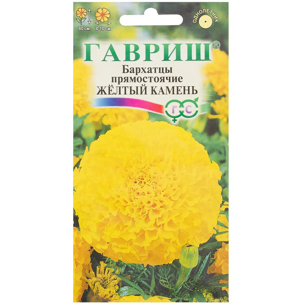 ГАВРИШ Бархатцы Желтый камень — солнечные гиганты для вашего сада 81933408 STLM-1579857