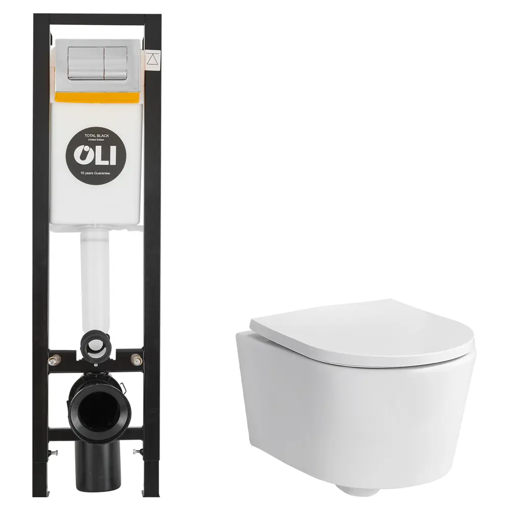Комплект инсталляции Oli Quadra с безободковым унитазом Sensea Neo STLM-2168610
