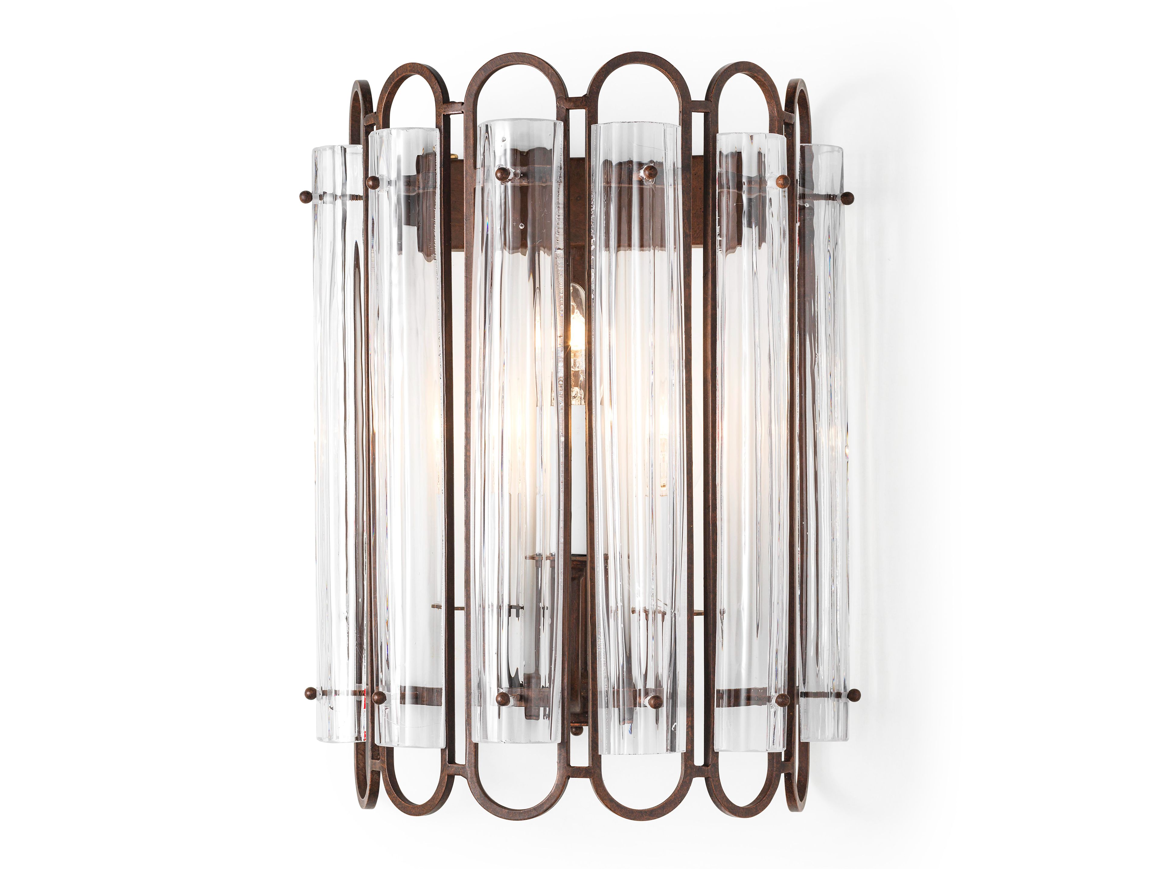 Настенный светильник из металла и выдувного стекла STILLUX Новые направления ARCH-00036550 - Вид №1