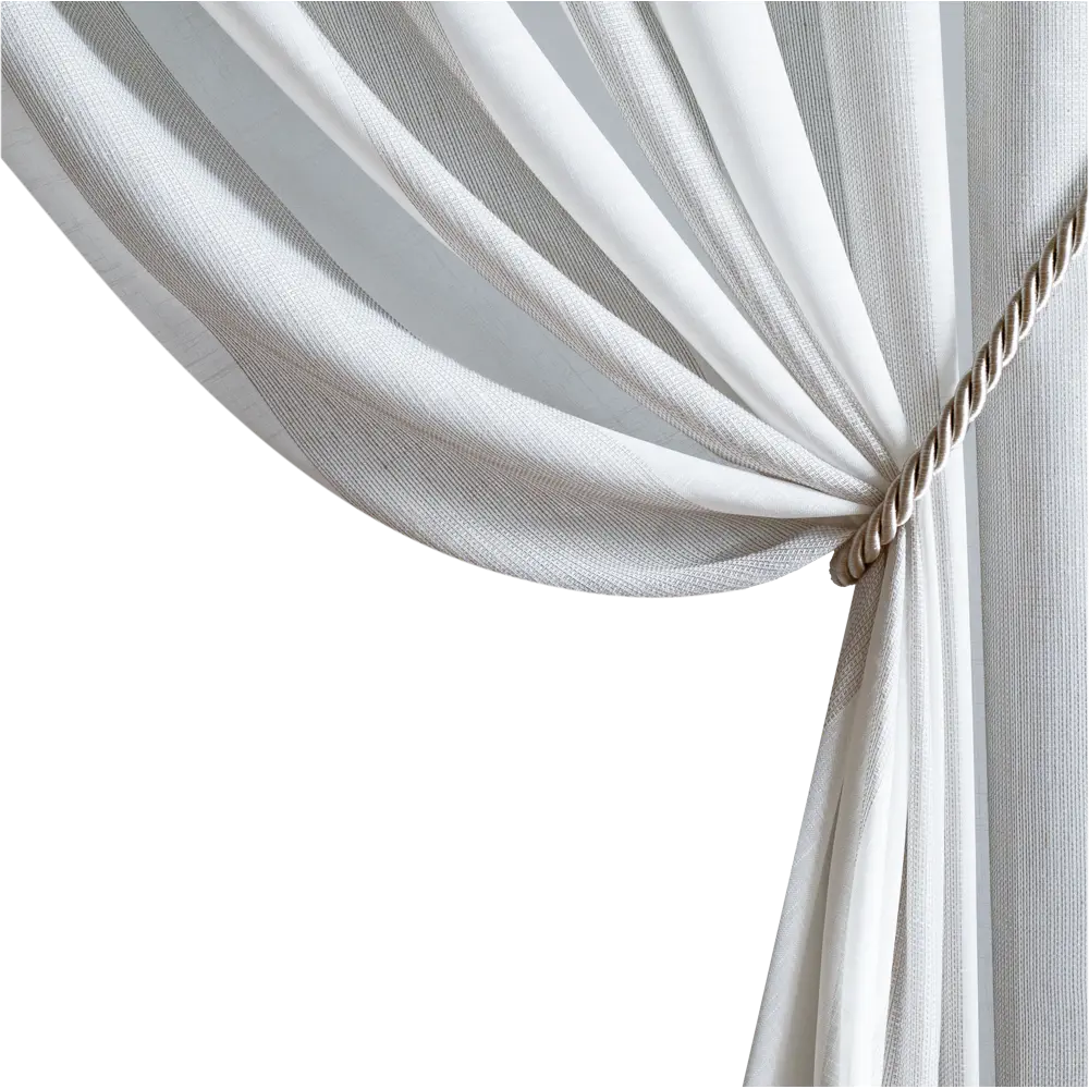 Тюль 1 м/п Полосы батист 300 см цвет серый GARDEN STLM-2197295 - Вид №3
