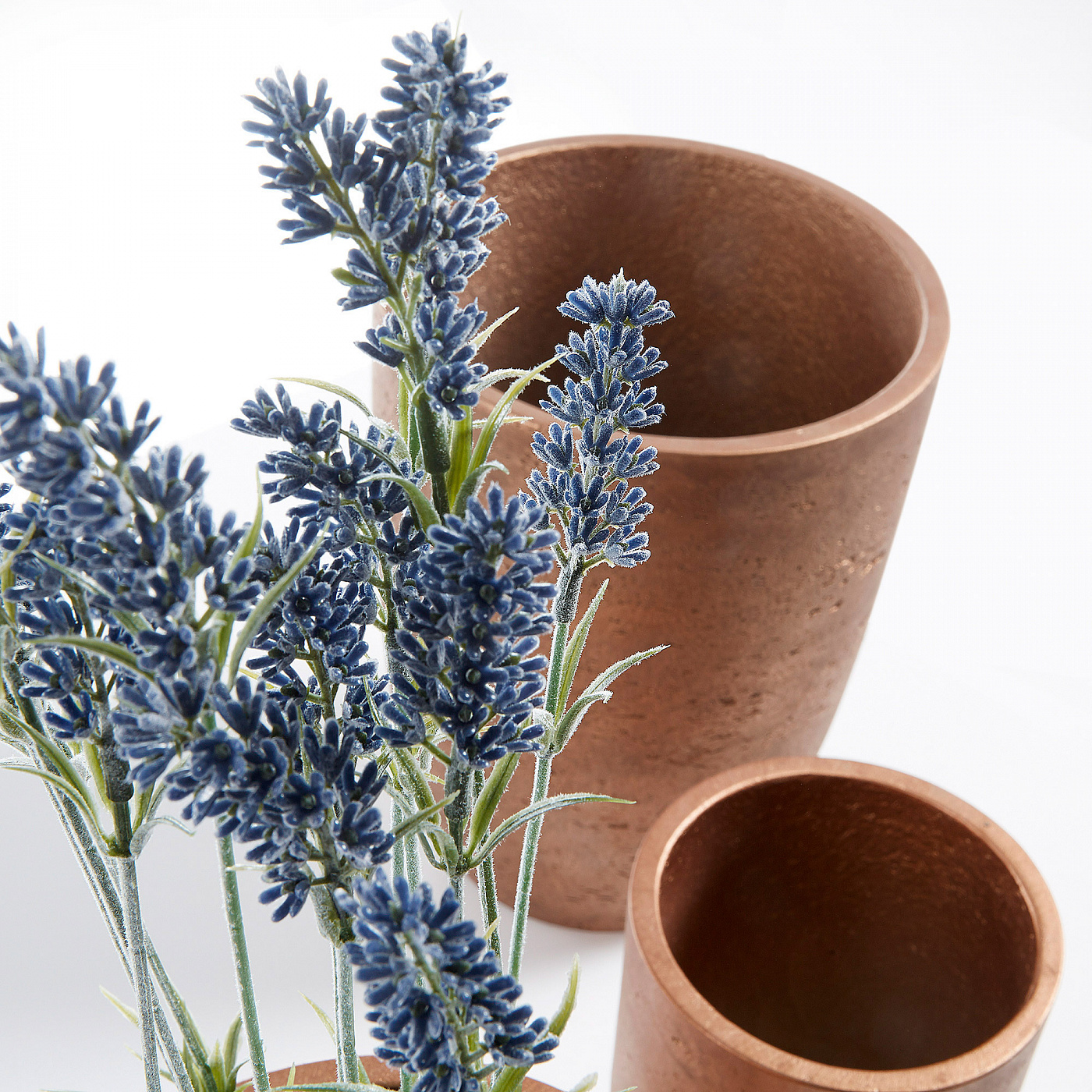 047502 Набор из 3 горшков Lux медный La Forma Low