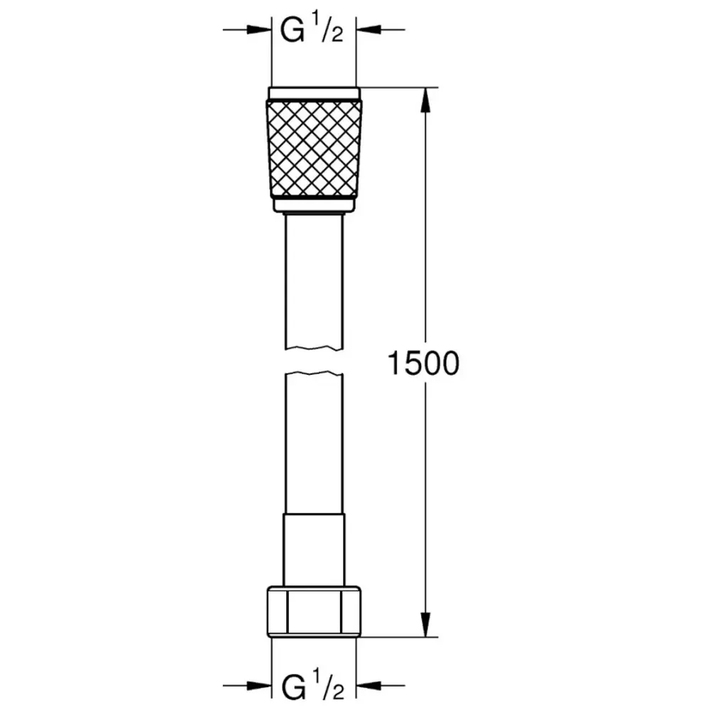 Душевой шланг ESKO Annecy хром 1.5 м с силиконовым покрытием 89415253 STLM-1578744 - Вид №2
