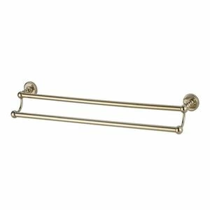 Держатель для полотенец Aquanet 4624D, золото (60 см, двухрядный)