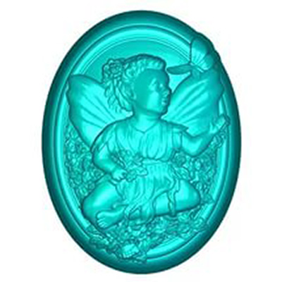 029 Форма для мыла ActivSoap №02 силикон "Ангел с бабочкой" СК Выдумщики 