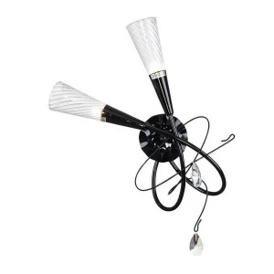 Бра настенное белое с черным Lightstar Aereo 711627 LIGHTSTAR AEREO 00-3930904 Белый;черный