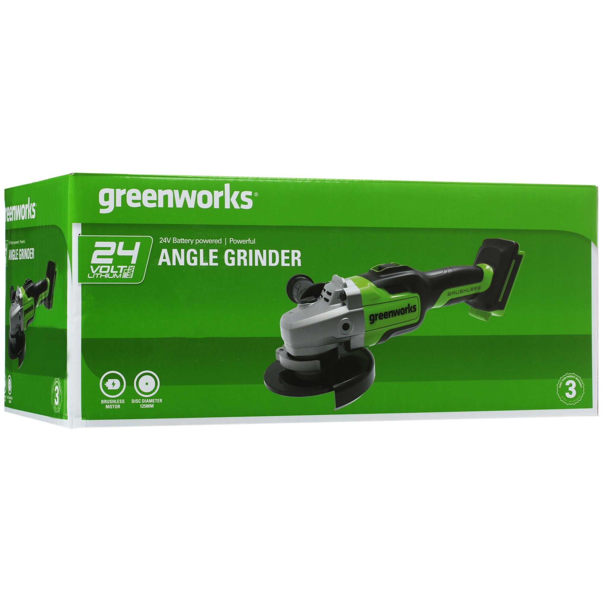 Углошлифовальная машина (УШМ) Greenworks GD24AG 24V 5346973 STDN-0043103 - Вид №10