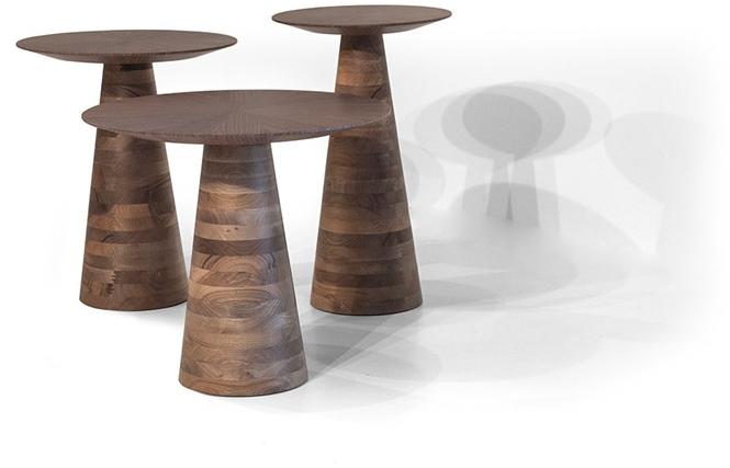 Mobi Высокий круглый деревянный журнальный столик sun-id-1485458 - Вид №1