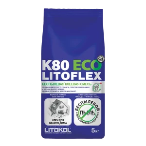 91743014 Клей Litokol Litoflex K80 Eco для керамической плитки и керамогранита 5кг STLM-1409833