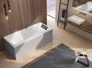 Прямоугольная ванна с гидромассажем
