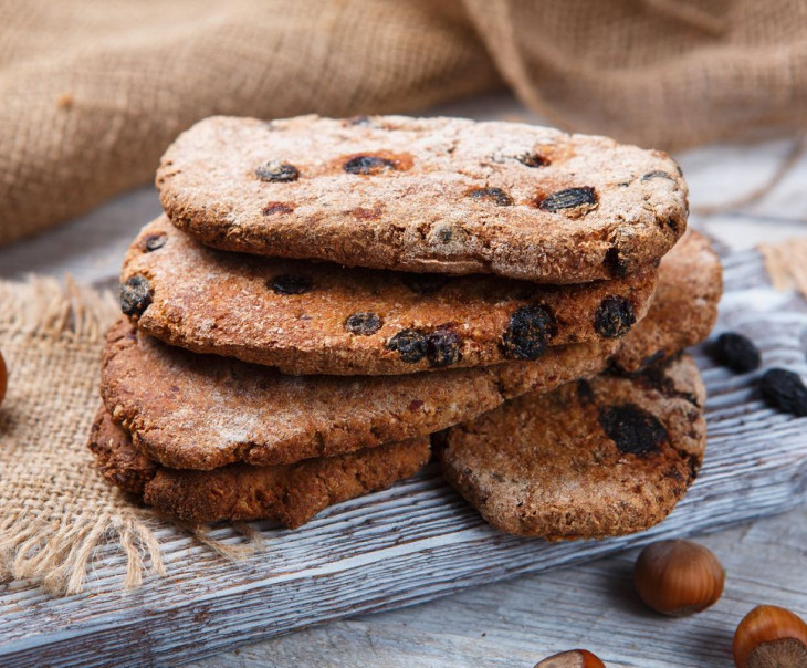 2150 Лепёшки из пророщенного зерна "Пшеничные с сухофруктами, ассорти" Вкусляндия  - Вид №1