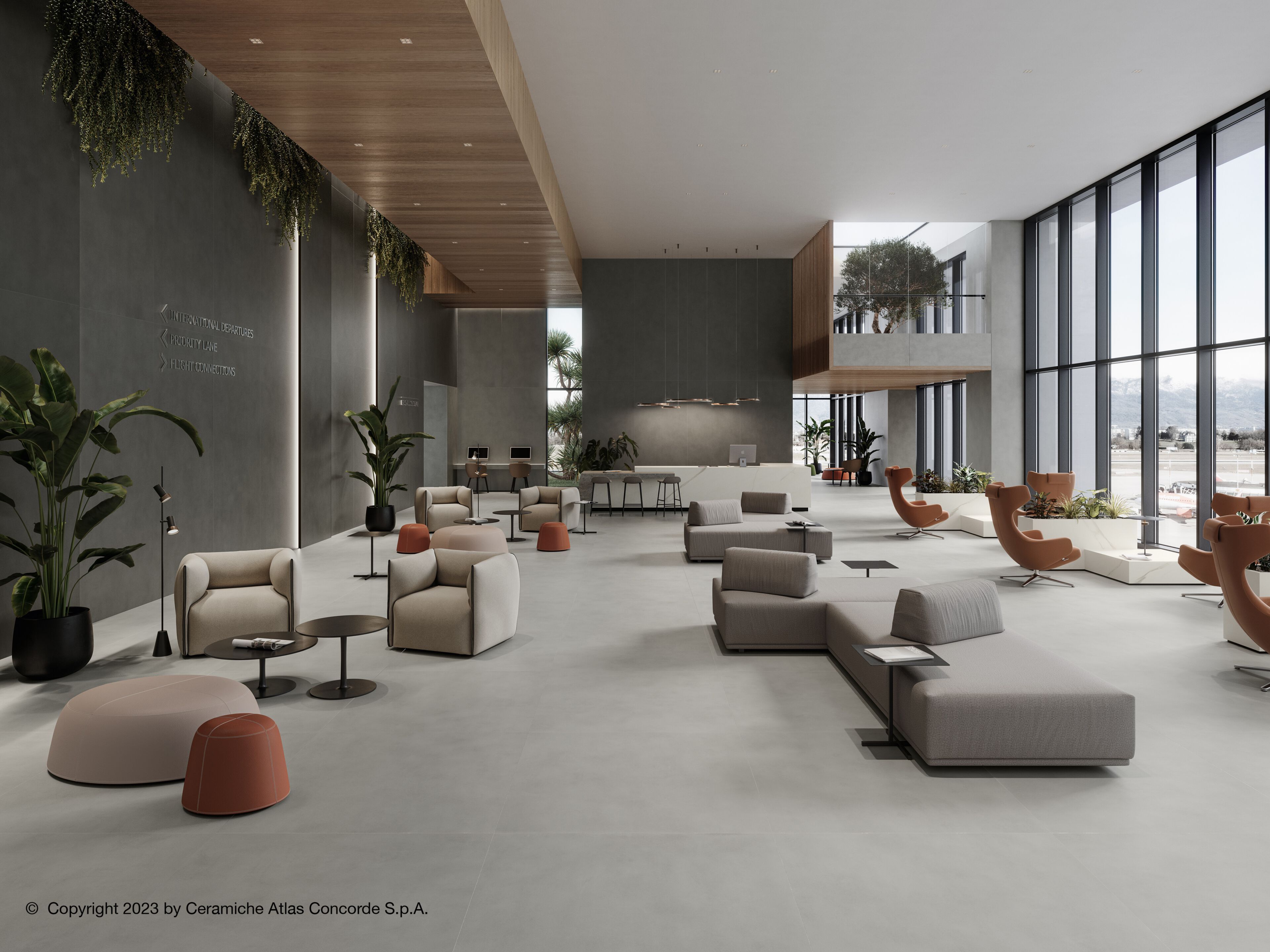 Пол / керамогранит с эффектом цемента Atlas Concorde Boost Balance ARCH-00002208 - Вид №7