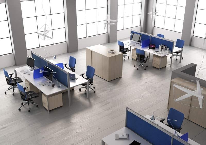 MASCAGNI Рабочее место с разделительными панелями Online3 sun-id-1376694 - Вид №2