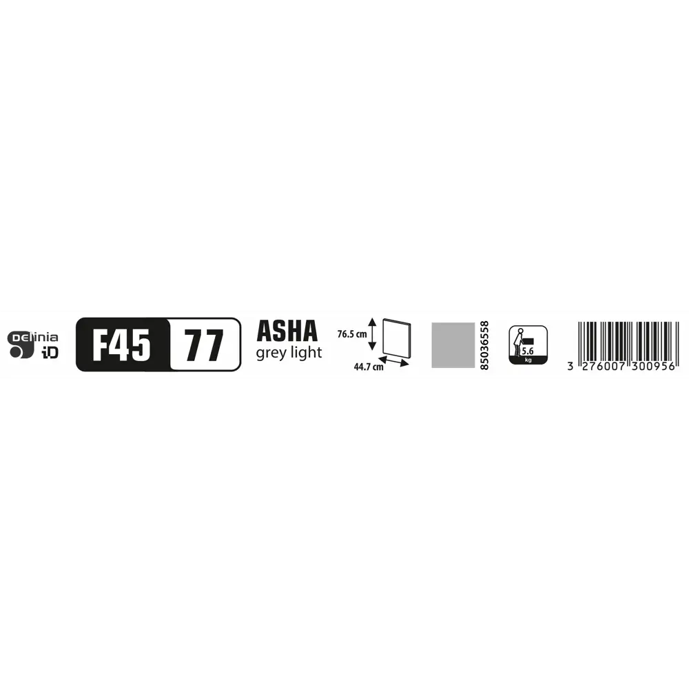 Фасад кухонный DELINIA ID Аша грей 44.7×76.5 см глянцевый 85036558 STLM-0057849 - Вид №11