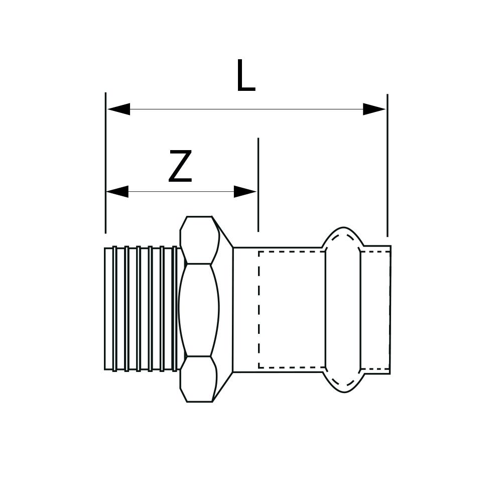 PS4243G0180600 Переходники Tece  - Вид №1