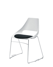 Echo 152-G Стул со стальной рамой салазок и соединительным устройством. Оболочка из технополимера. Et al. Echo