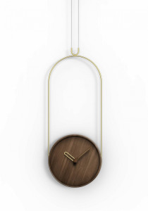 095644 Часы орех-латунь Nomon Colgante