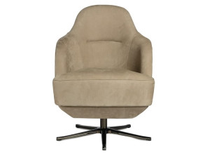 Кресло из нубука с подлокотниками