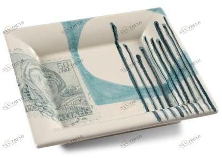 MARIONI Керамический поднос квадратный Postcard 01153m