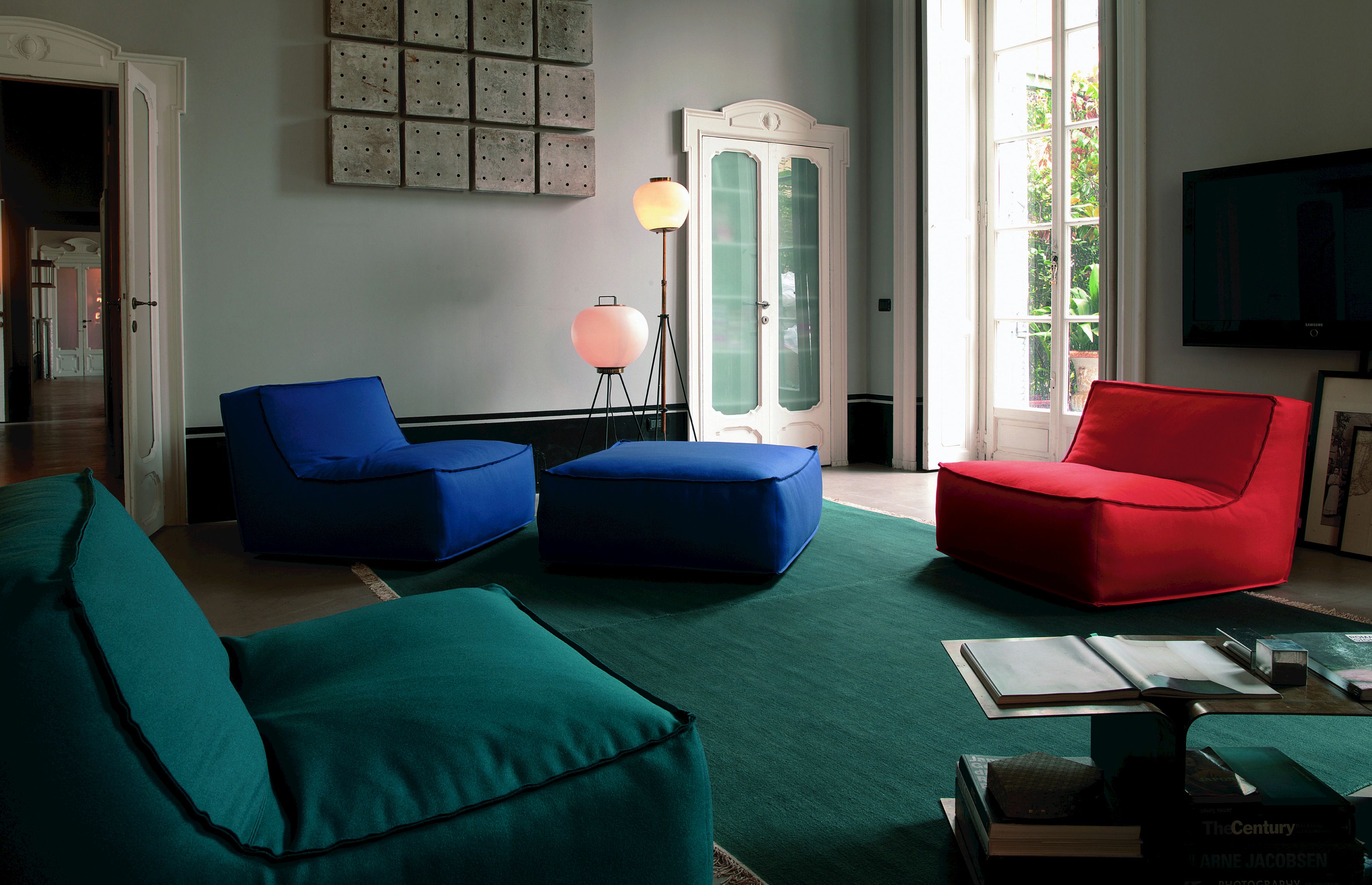 Съемный пуф из ткани Verzelloni Noe ARCH-00068541 - Вид №1