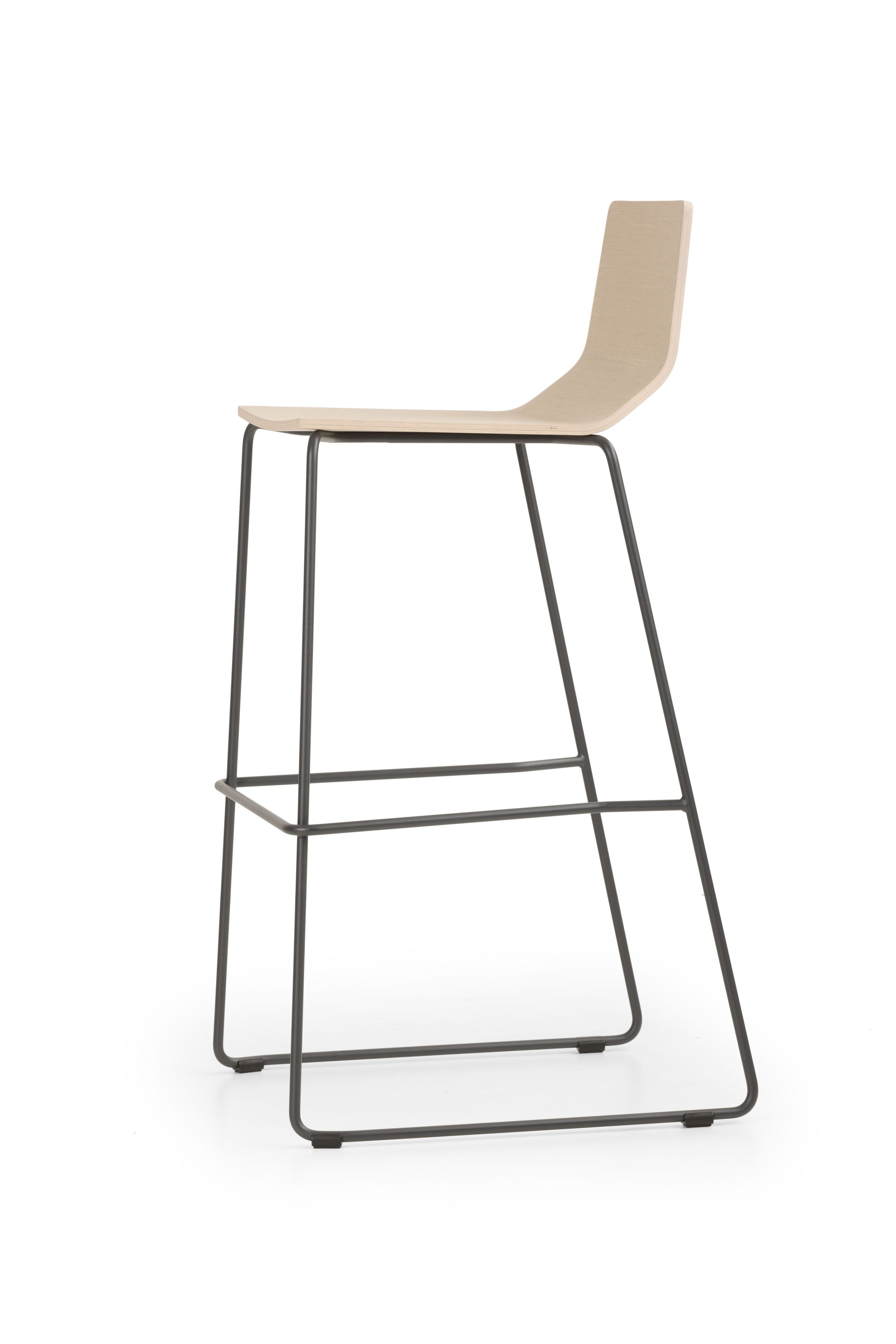 Высокий табурет из стали и дерева True Design ARCH-00072196 - Вид №2