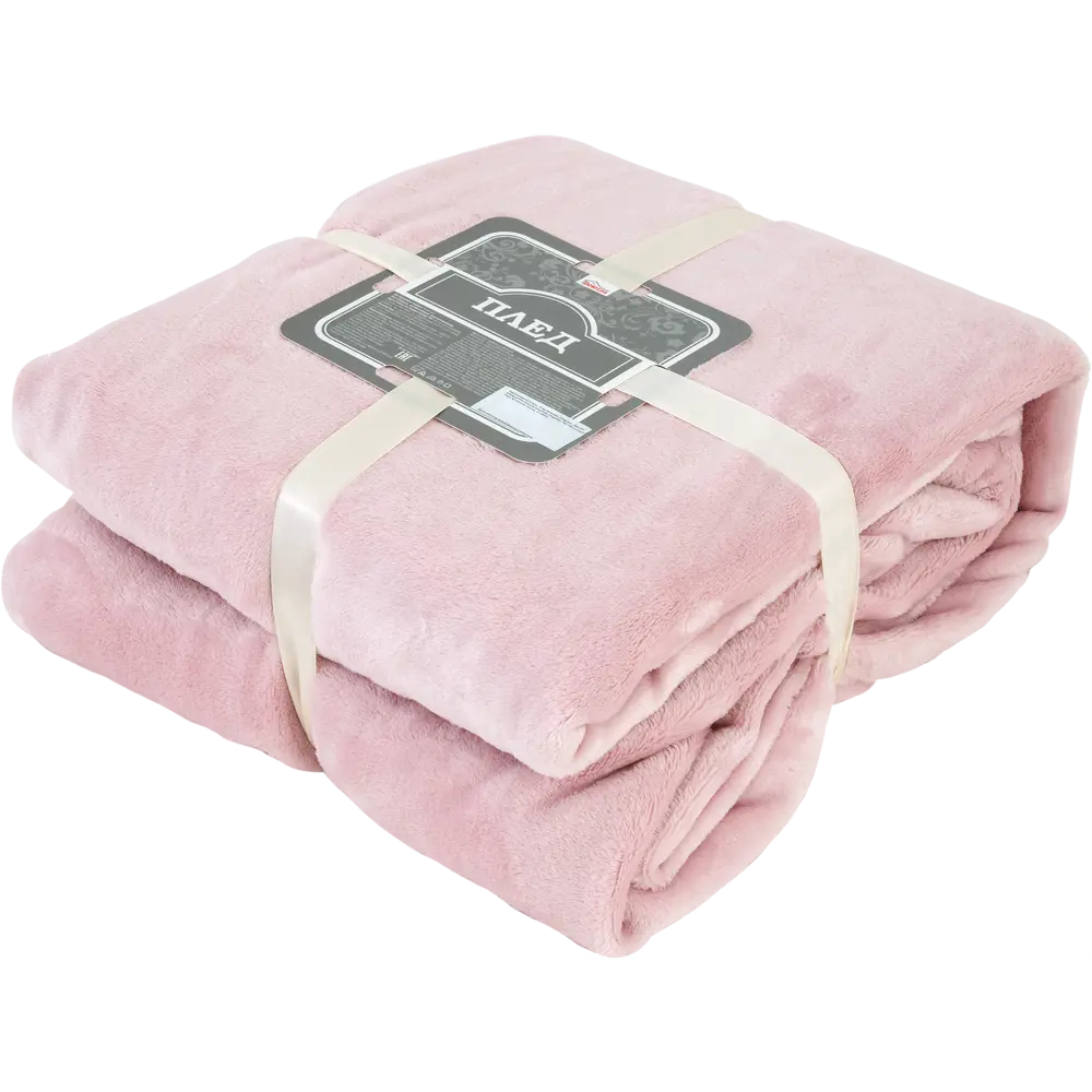 Плед Chogolisa 180х200 см фланель цвет розовый BELEZZA Подиум STLM-2033784