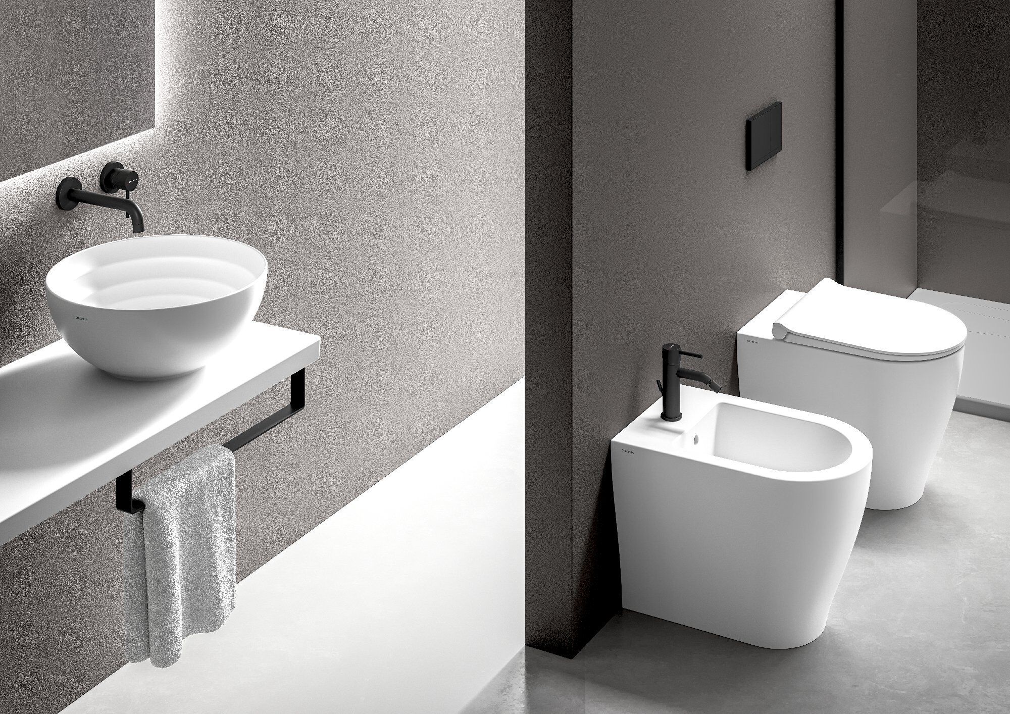 Туалет провод керамическая стена Ceramica Dolomite круглый мирт ARCH-00054328 - Вид №2