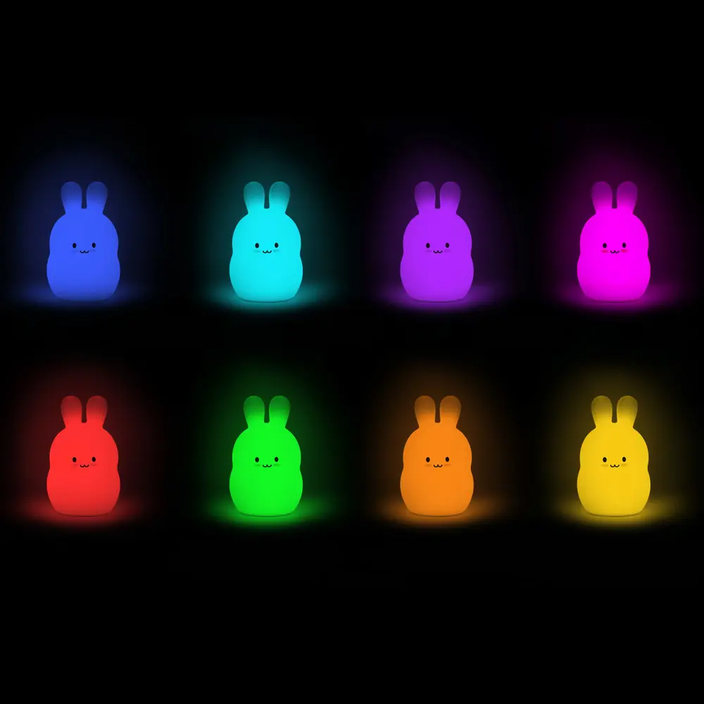 Светильник детский Rombica LED Rabbit, RGB свет, цвет белый 83387874 STLM-2211586  - Вид №3