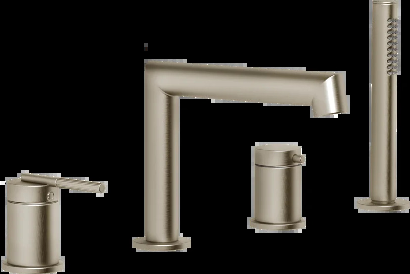 Смеситель для ванны 63537 149 Gessi Ingranaggio МАТОВЫЙ НИКЕЛЬ FINOX