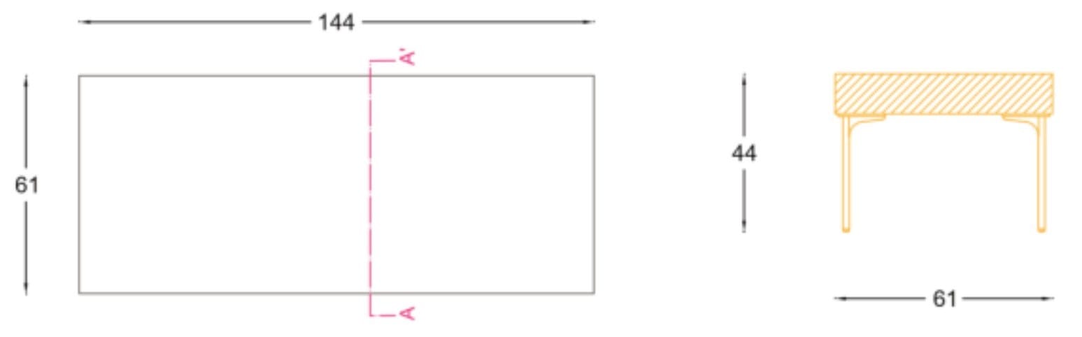 Мягкая скамейка из ткани SITIA Laguna ARCH-00129293 - Вид №9