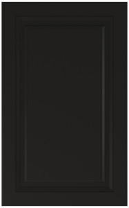Фасады для кухни Классика Фрезеровка «Прямоугольник 90+» Черный грифельный №300