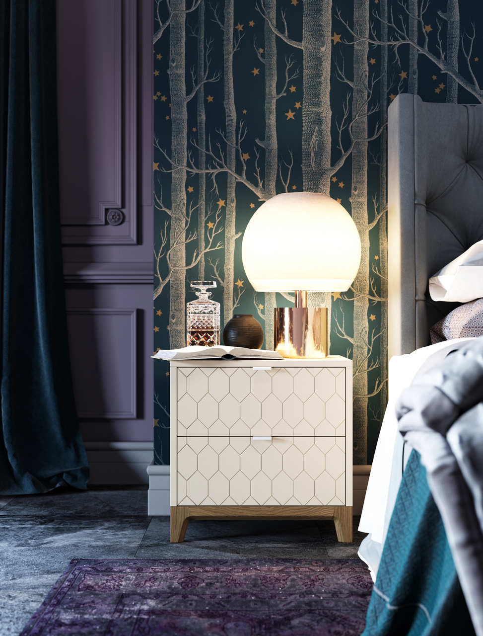 IDC025106000 The IDEA Прикроватная тумба CASE  - Вид №2