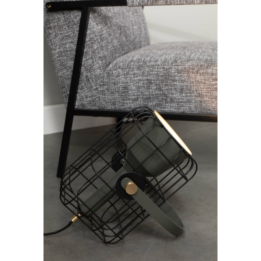 Лампа настольная Cage, черная White Label Living 5200072 - Вид №1