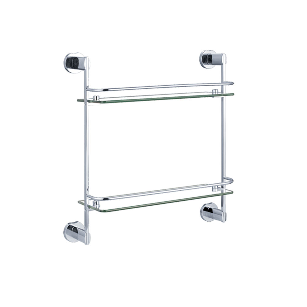 R53915 Полка двойная стеклянная Raiber 