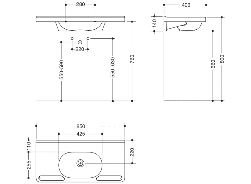 950.11.250 суета сует HEWI Waschtische  - Вид №1