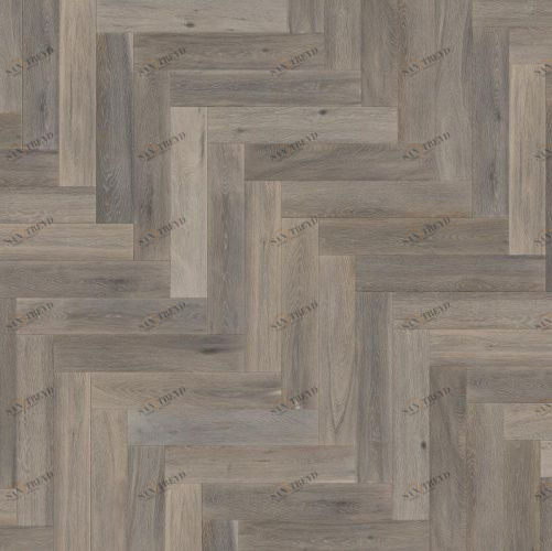 Паркет Ёлка Solidfloor New classic Кэнтрбери Дуб Натур с брашью (Текстурированная) 610х122 мм 1194938