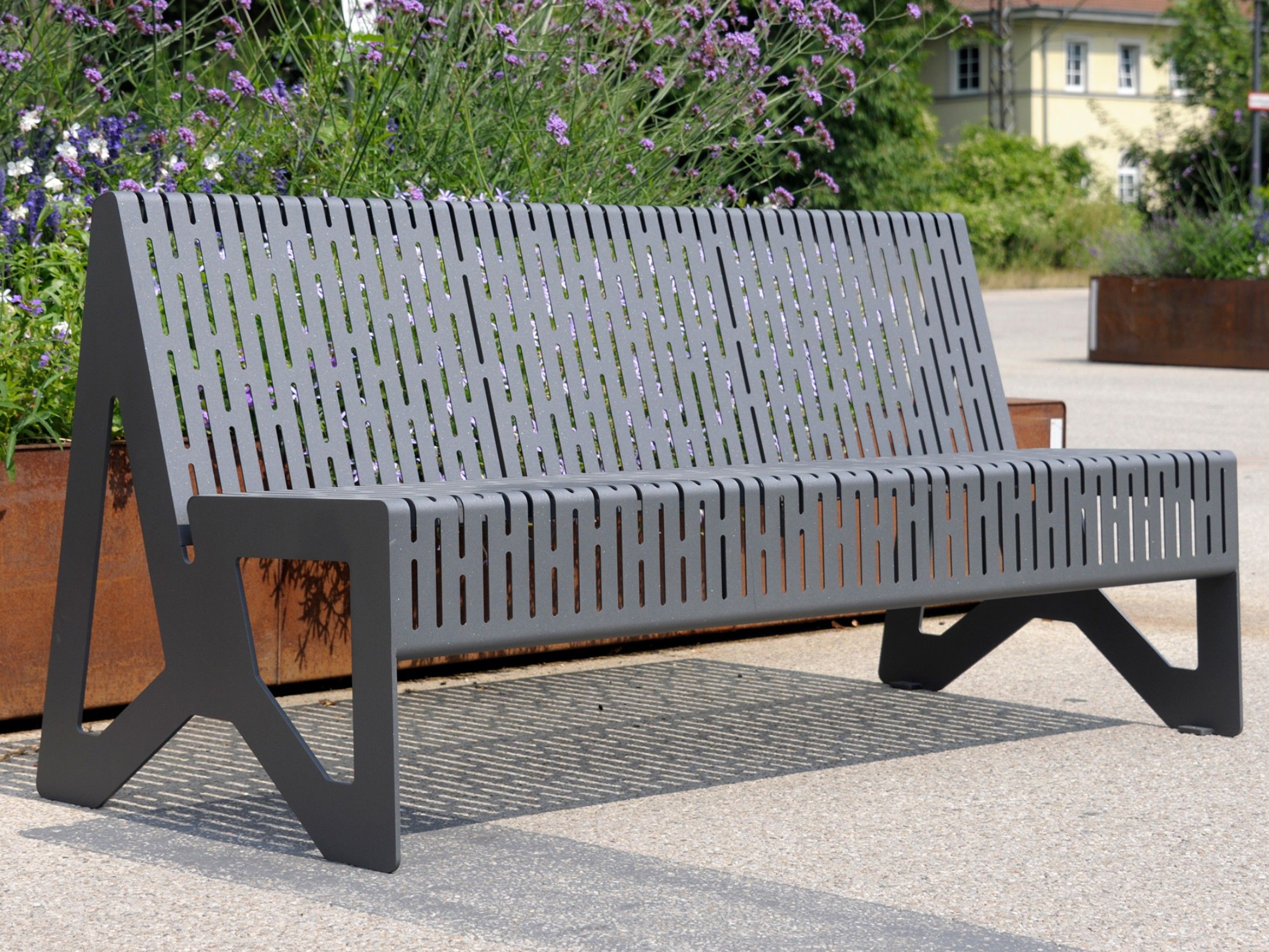 Скамья из нержавеющей стали со спинкой BENKERT BANKE Chalidor ARCH-00095475