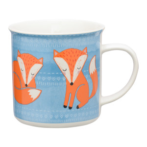 P_0059.596B Кружка woodland animals 420 мл голубая Price&Kensington