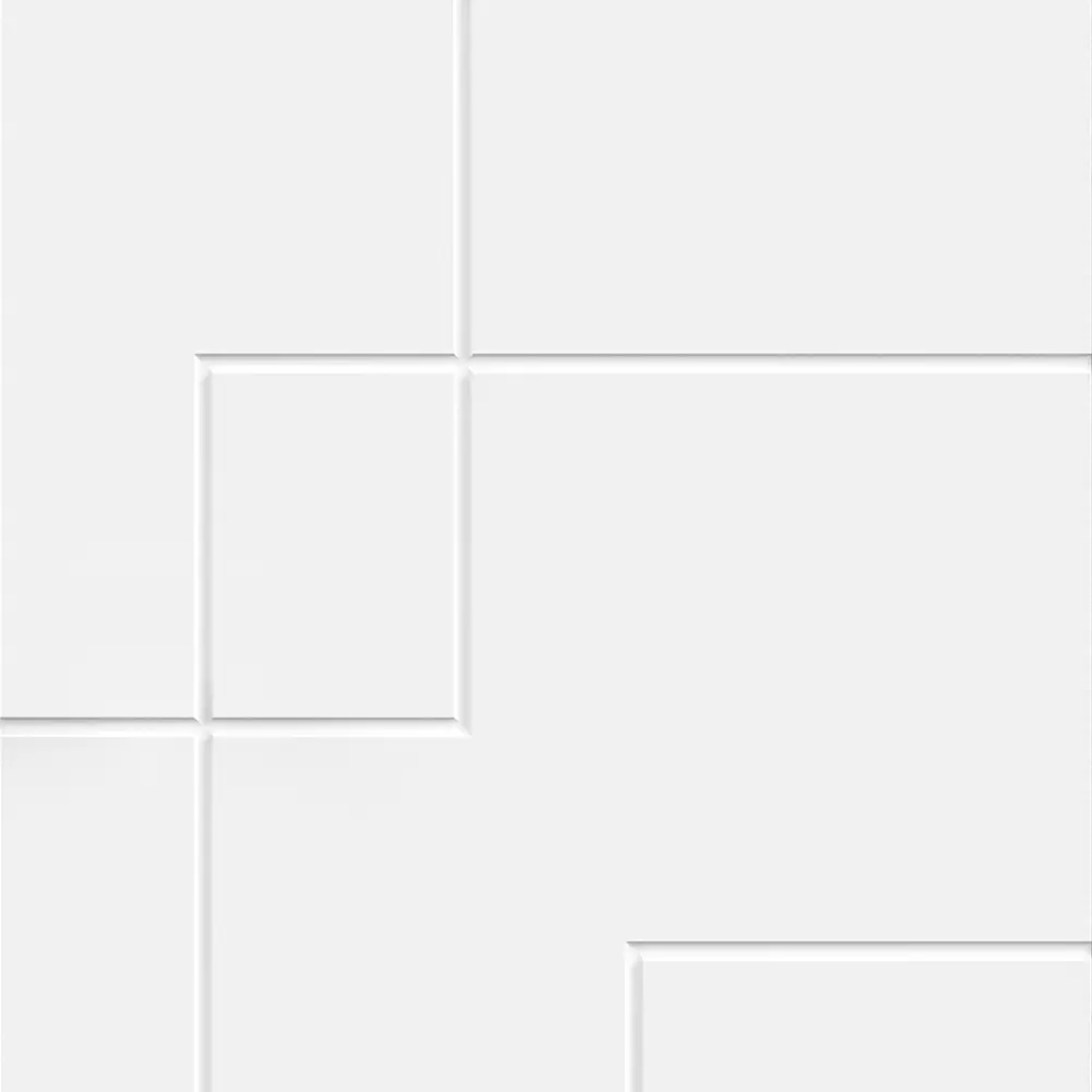 Дверь межкомнатная глухая с замком и петлями в комплекте Контур 60x200 см эмаль цвет белый 89385783 STLM-2109685 VELLDORIS  - Вид №2