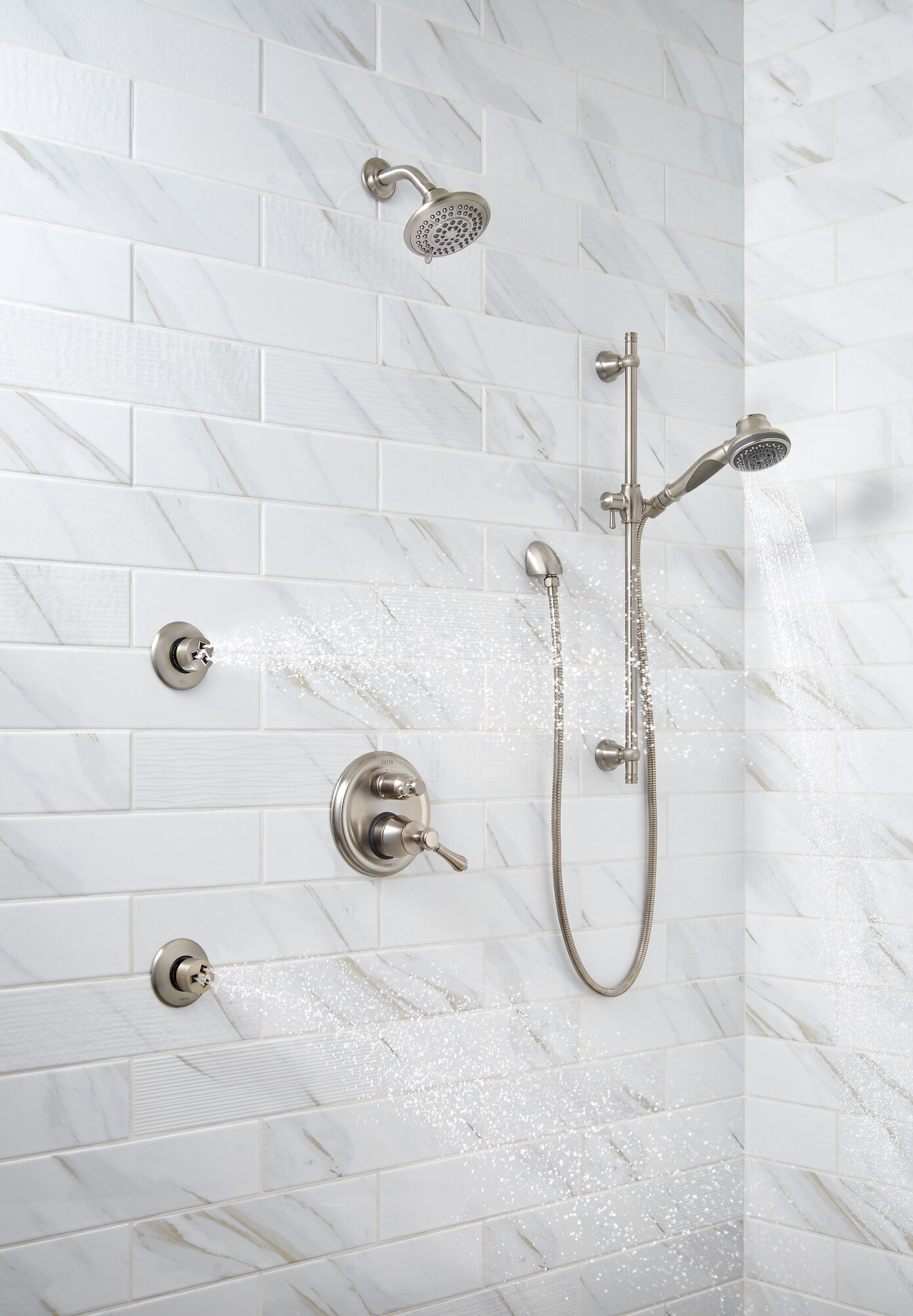 Душевая лейка Raincan с 5 настройками Delta Faucet RP78575-SS25 - Вид №2