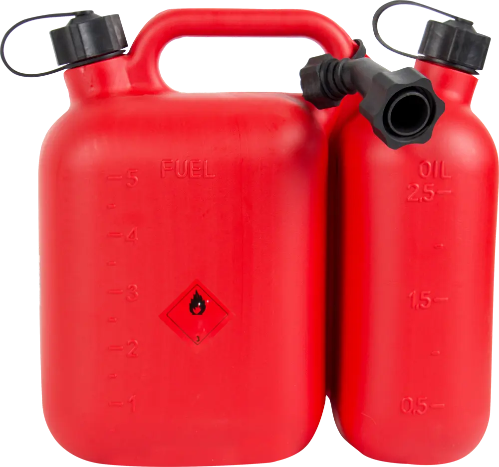 Канистра для топливной смеси Дельта с двумя отсеками 5+2.5 л 82192588