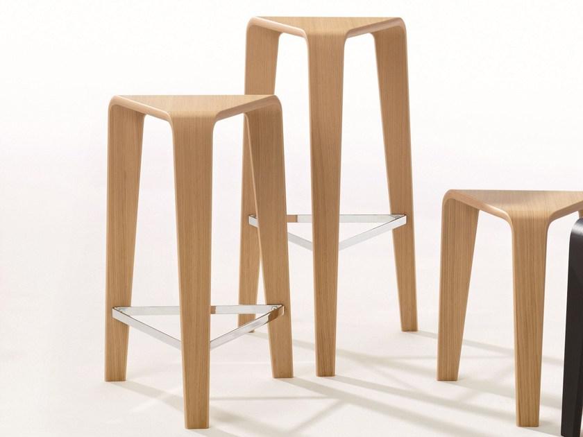 arper Высокий табурет из дуба Ply sun-id-1410712 - Вид №1