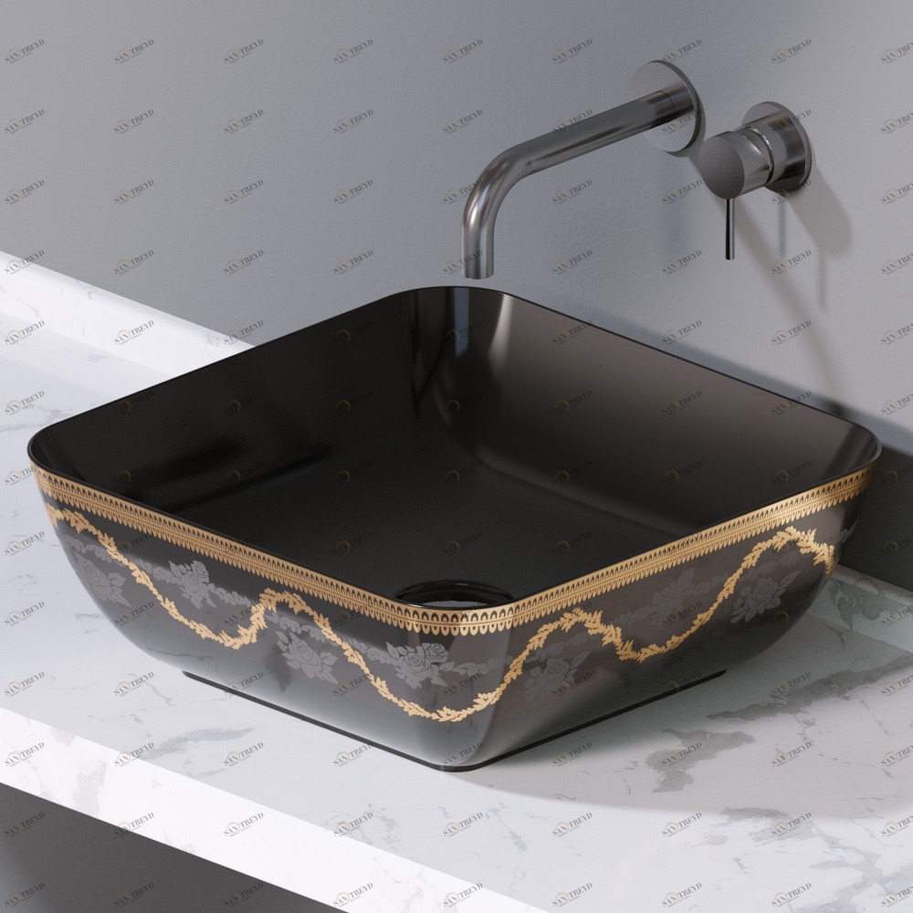 L602470G Накладная раковина на столешницу  прямоугольная A. e T. Italia ELITE AeT ITALIA