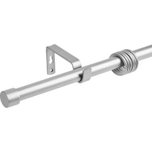 Настенный карниз раздвижной однорядный Orbis d19/16 мм 180-360 см металл цвет серебро