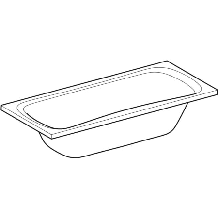 554.209.01.1 Прямоугольная ванна Geberit Renova, Duo Geberit  - Вид №1