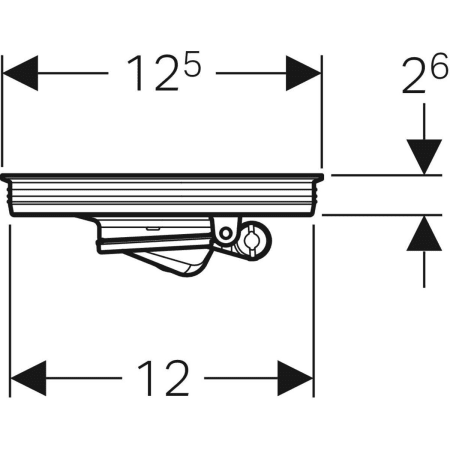 388.106.00.1 Вставка Geberit с вентиляционным клапаном для трапа 13 x 13 см Geberit  - Вид №2