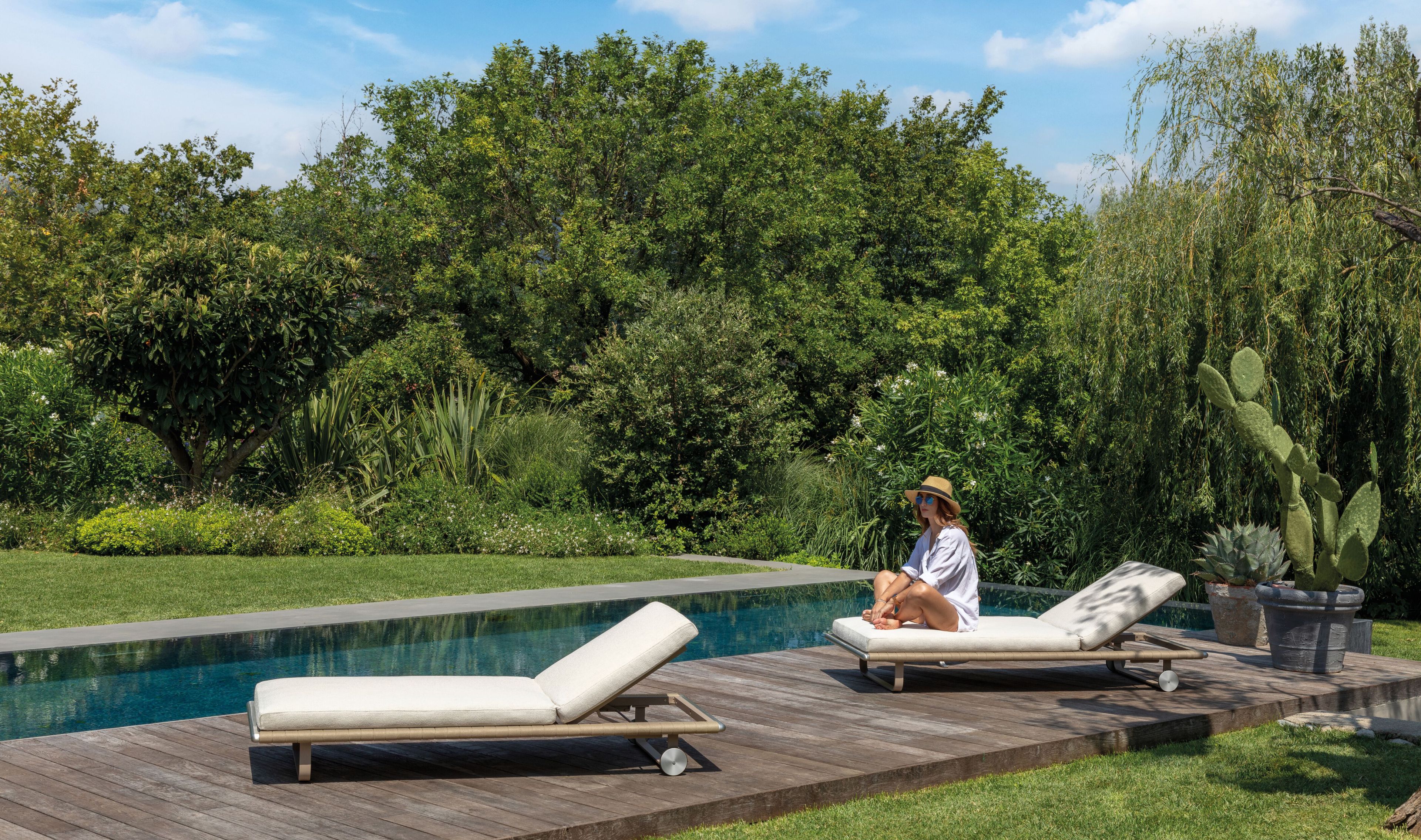 Тканевая откидная Садовая кровать с колесами Talenti George ARCH-00055418 - Вид №1