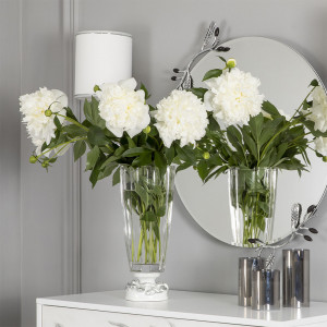 52106,52107 Фруктовница и ваза Oliva Branch Silver BOGACHO