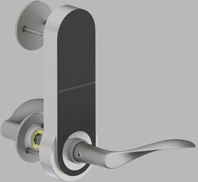 12404074921 Нажимная ручка AJ97, малая для электронного замка SimonsVoss, SKAd line Arne Jacobsen